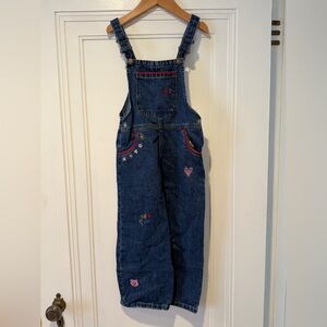 Zara girls denim overalls NWT